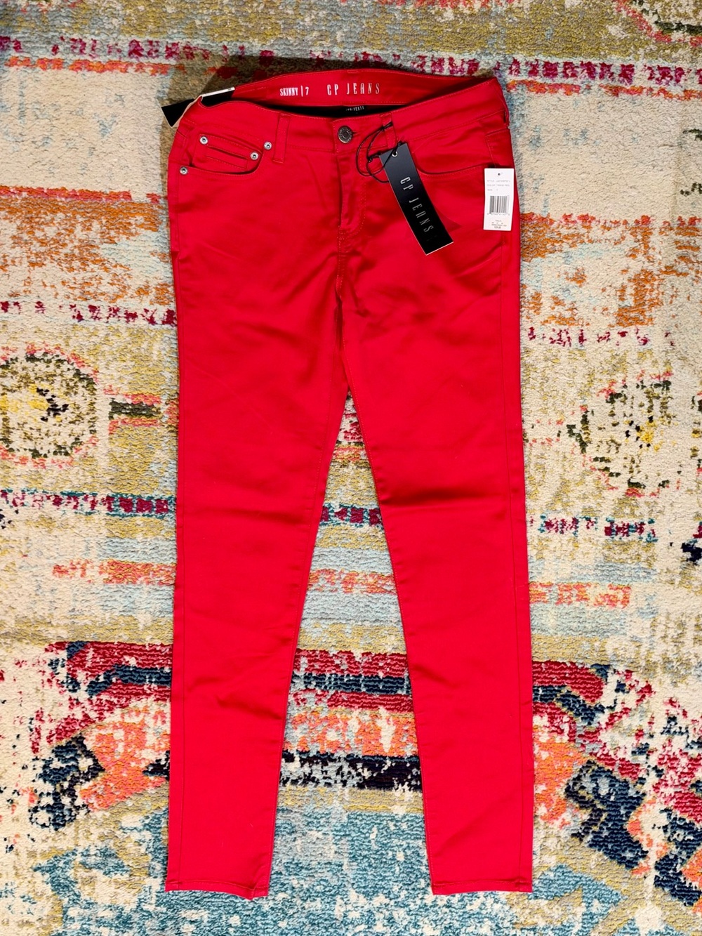 Women’s CP Red Skinny Jeans Size 7 Long